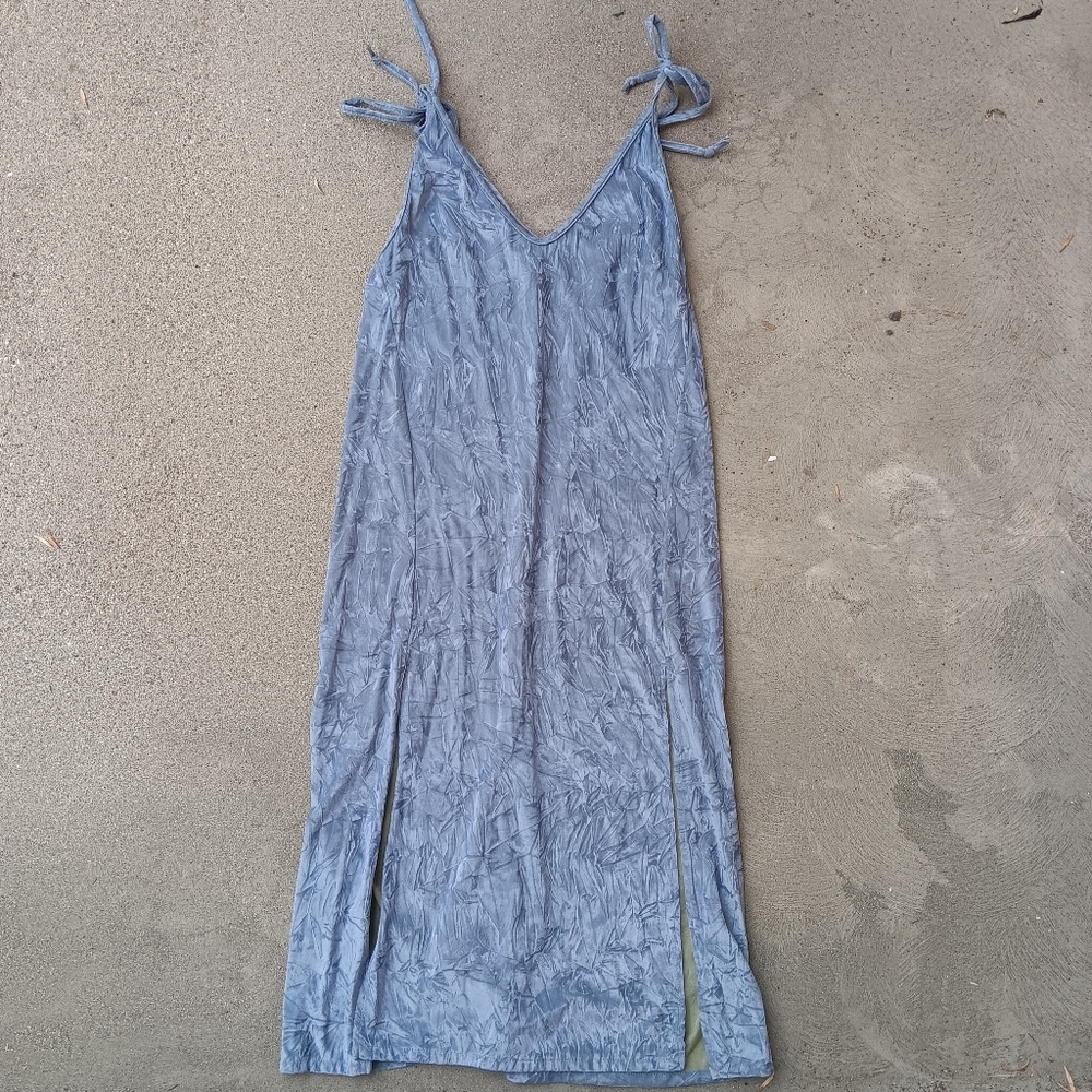 Subversive futuristic velvet slip dress